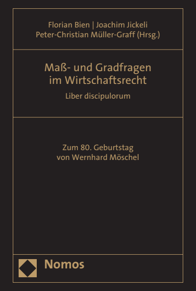 Cover of book: Maß- und Gradfragen im Wirtschaftsrecht