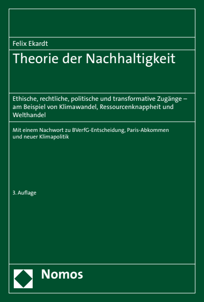 Cover des Buchs: Theorie der Nachhaltigkeit