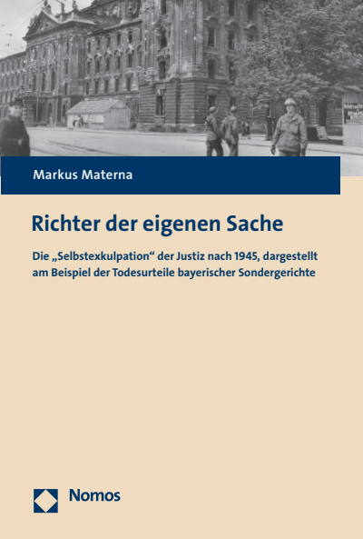Cover of book: Richter der eigenen Sache