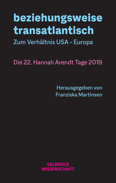 Cover des Buchs: beziehungsweise transatlantisch