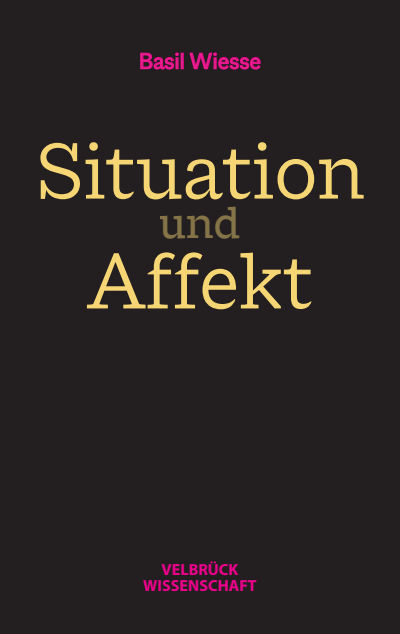 Cover of book: Situation und Affekt