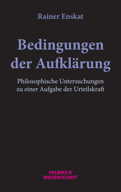 Cover of book: Bedingungen der Aufklärung
