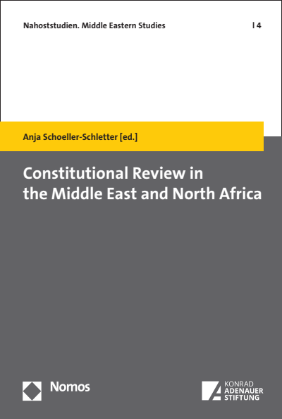 Cover of book: Constitutional Review in the Middle East and North Africa
