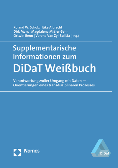 Cover des Buchs: Supplementarische Informationen zum DiDaT Weißbuch