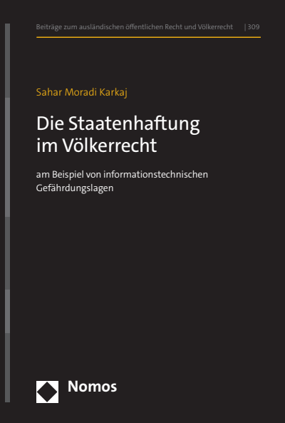 Cover of book: Die Staatenhaftung im Völkerrecht