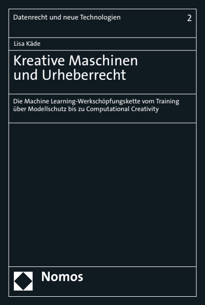 Cover of book: Kreative Maschinen und Urheberrecht