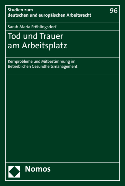 Cover des Buchs: Tod und Trauer am Arbeitsplatz
