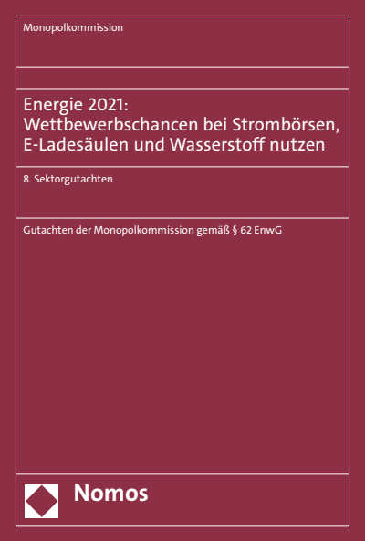 Cover des Buchs: Energie 2021: Wettbewerbschancen bei Strombörsen, E-Ladesäulen und Wasserstoff nutzen