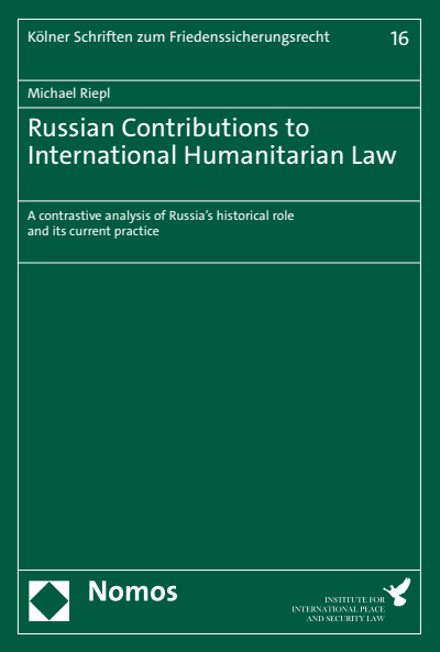 Cover des Buchs: Russian Contributions to International Humanitarian Law