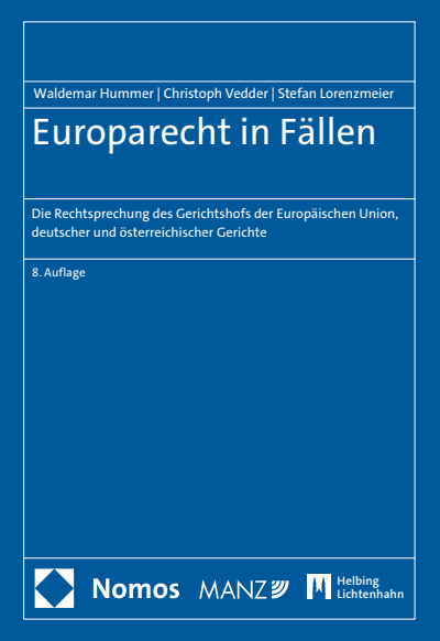 Cover des Buchs: Europarecht in Fällen