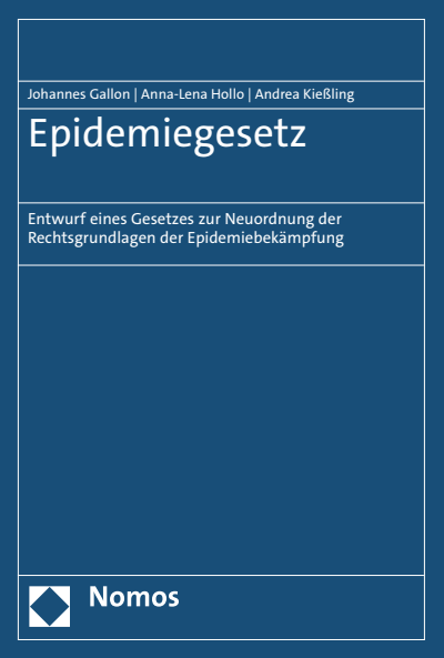 Cover of book: Epidemiegesetz