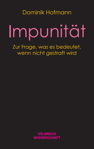 Cover of book: Impunität
