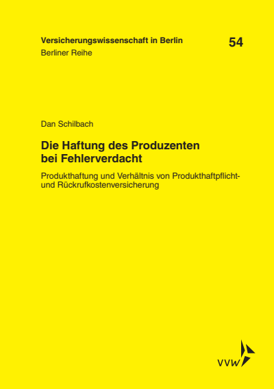 Cover of book: Die Haftung des Produzenten bei Fehlerverdacht