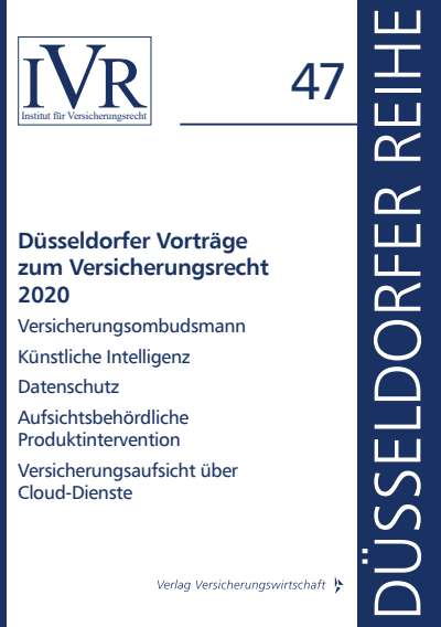 Cover of book: Düsseldorfer Vorträge zum Versicherungsrecht 2020