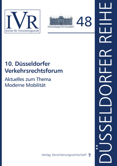 Cover of book: 10. Düsseldorfer Verkehrsrechtsforum