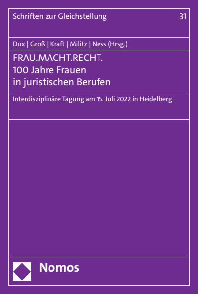 Cover des Buchs: FRAU.MACHT.RECHT.