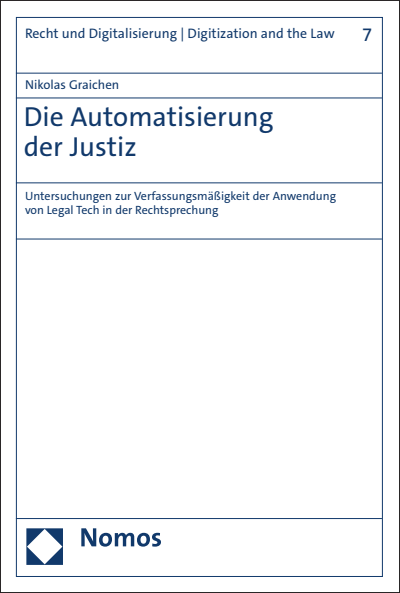 Cover of book: Die Automatisierung der Justiz