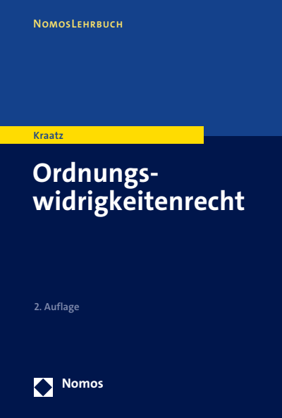 Cover des Buchs: Ordnungswidrigkeitenrecht