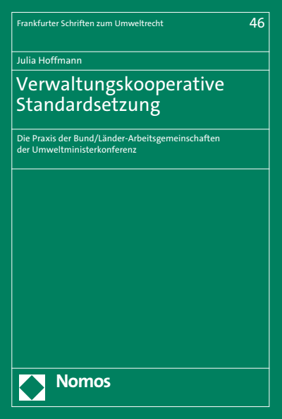 Cover des Buchs: Verwaltungskooperative Standardsetzung