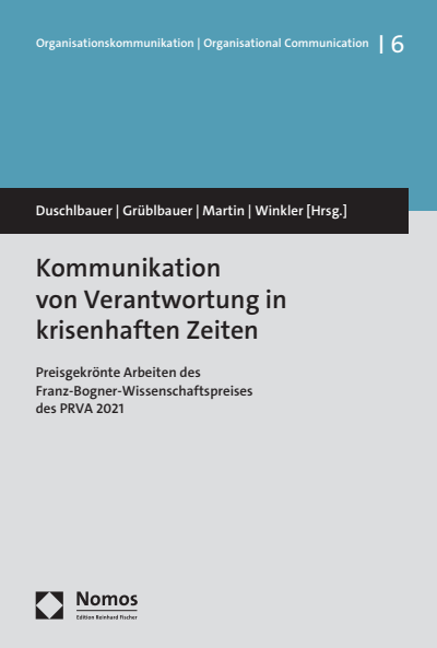 Cover of book: Kommunikation von Verantwortung in krisenhaften Zeiten