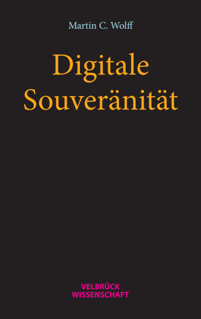 Cover of book: Digitale Souveränität