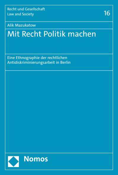 Cover of book: Mit Recht Politik machen