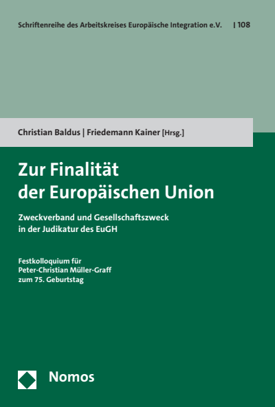 Cover of book: Zur Finalität der Europäischen Union