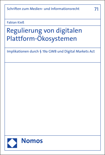 Cover of book: Regulierung von digitalen Plattform-Ökosystemen