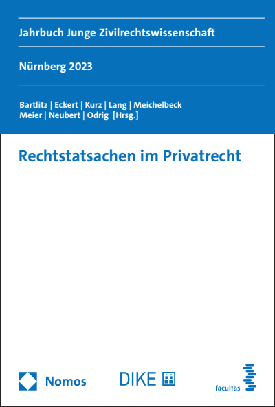 Cover des Buchs: Rechtstatsachen im Privatrecht