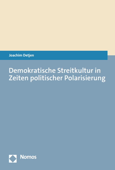 Cover of book: Demokratische Streitkultur in Zeiten politischer Polarisierung