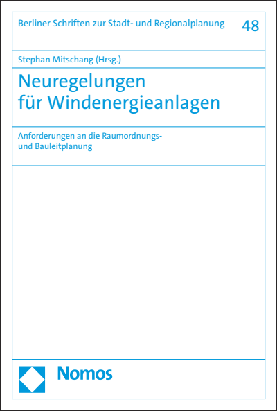 Cover of book: Neuregelungen für Windenergieanlagen