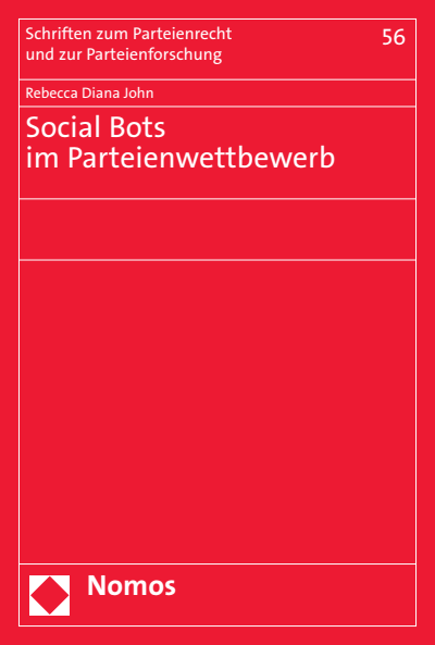 Cover des Buchs: Social Bots im Parteienwettbewerb