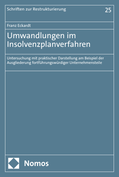 Cover of book: Umwandlungen im Insolvenzplanverfahren