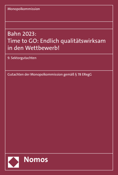 Cover des Buchs: Bahn 2023: Time to GO: Endlich qualitätswirksam in den Wettbewerb!