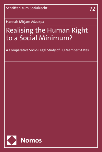 Cover of book: Realising the Human Right to a Social Minimum?