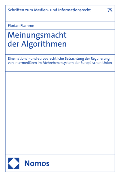 Cover of book: Meinungsmacht der Algorithmen