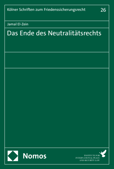 Cover des Buchs: Das Ende des Neutralitätsrechts