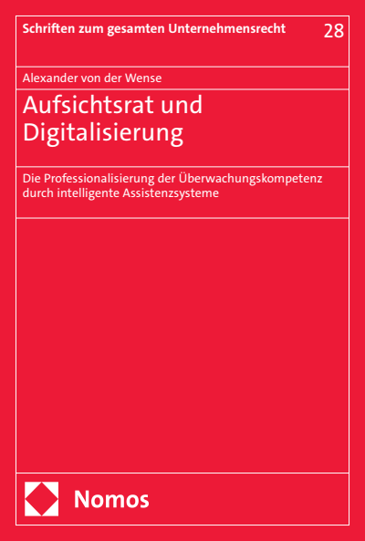 Cover des Buchs: Aufsichtsrat und Digitalisierung