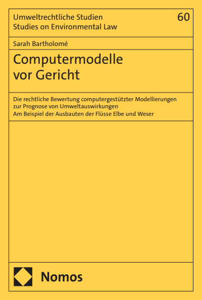 Cover des Buchs: Computermodelle vor Gericht