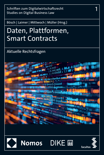 Cover of book: Daten, Plattformen, Smart Contracts