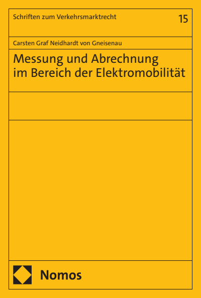 Cover des Buchs: Messung und Abrechnung im Bereich der Elektromobilität