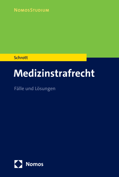 Cover of book: Medizinstrafrecht