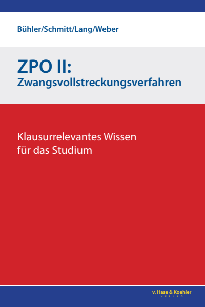 Cover des Buchs: ZPO II: Zwangsvollstreckungsverfahren