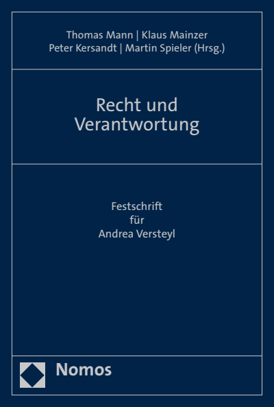 Cover des Buchs: Recht und Verantwortung