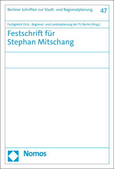 Cover of book: Festschrift für Stephan Mitschang