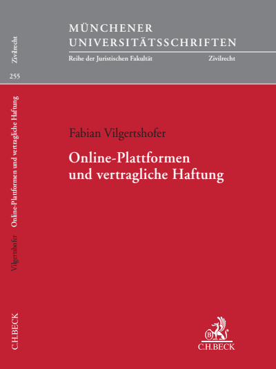 Cover des Buchs: Online-Plattformen und vertragliche Haftung