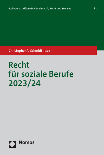 Cover des Buchs: Recht für soziale Berufe 2023/24