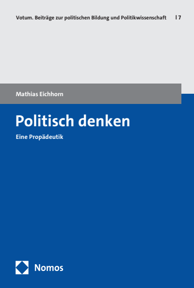 Cover of book: Politisch denken