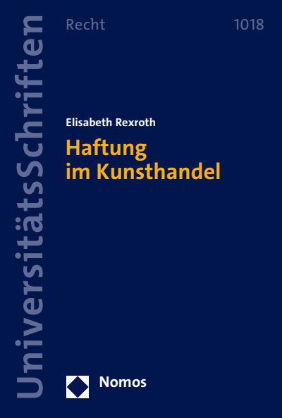 Cover des Buchs: Haftung im Kunsthandel