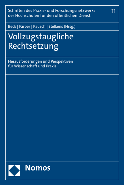 Cover des Buchs: Vollzugstaugliche Rechtsetzung